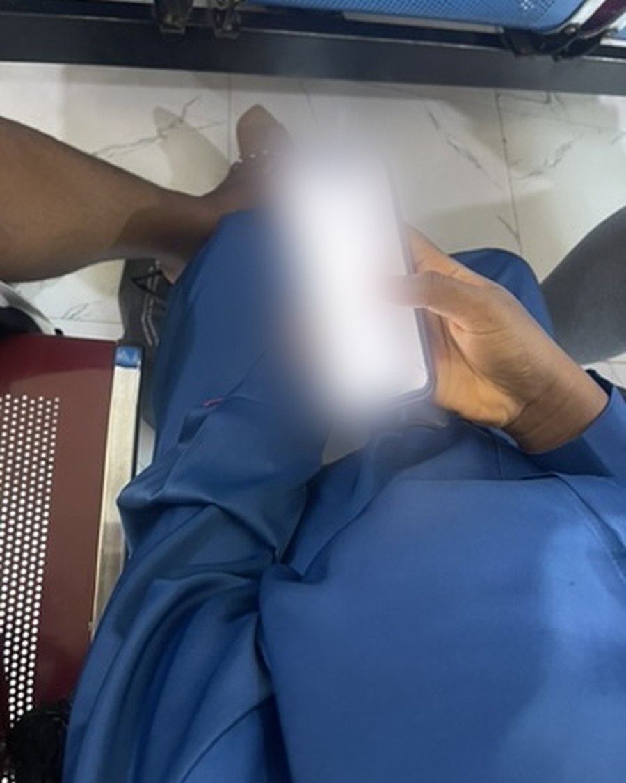 Survey being administered on a mobile device